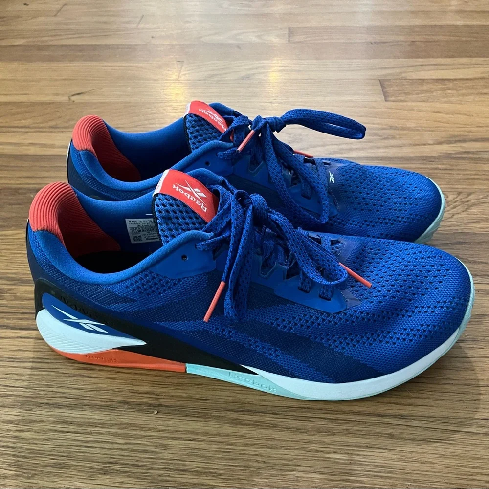 Nano x1 size 11 Reebok Men's Blue Athletic Shoes - Picture 2 of 10
